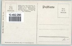 4360 Grein Künstlerkarte Kutsche Schloss Baumblüte sign. A.R. Deutscher Schulverein No. 290