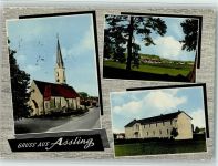 83565 W8019 Aßling - Ortsansichten Kirche