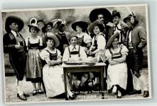 Innsbruck Tiroler Trachten Tanztruppe Mayr-Blaas Zither Foto AK