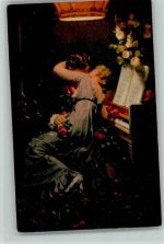 Verlag Novitas 868 Klavier Liebespaar AK Kuss 1920