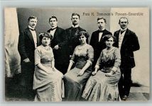 Frau Jamesons Possen Ensemble ca 1915 AK Musikgruppe
