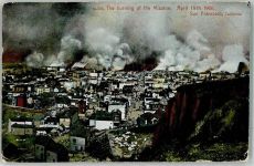 San Francisco 1906 - Brand der Mission nach dem Erdbeben 19. April