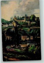 52156 W5108 Monschau Künstlerkarte Schloß-Ruine Kloster