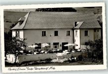 91245 W8568 Diepoltsdorf - Gasthaus Taufer Emailleschild Terrasse