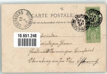 65100 Lourdes 1901 Gebrauchsspuren Notre Dame de Lourdes Eglise du Rosaire La Grotte