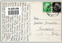 63667 W6478 Nidda 1942 - mit Ev. Kirche und Johanniterturm