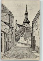 Tallinn Reval Künstlerkarte Domkirche zu St. Marien auf dem Domberg