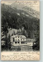 Brückele 1903 - Gasthaus am Fuß des Dürrenstein
