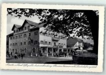 6600 Reutte - Hotel Hirsch mit Oldtimer und Omnibus