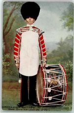Grenadier Guards Bass Drummer Uniform Tucks Oilette Nr.9366 Militär Großbritannien