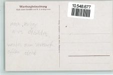 O5321 Wartburg sign Lindegreen - Wartburgbeleuchtung , gute Erhaltung AK Mandt Künstlerkarte