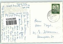 65719 W6238 Lorsbach , Taunus - Gasthaus-Pension Zum Taunus Gartenwirtschaft Hirsch VW-Käfer