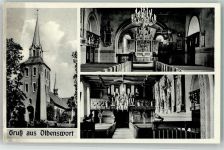 25870 W2251 Oldenswort 1954 - Kirche Kirchenorgel