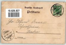68723 W6830 Schwetzingen 1897 Gebrauchsspuren Moschee Merkurtempel Apollo-Tempel Schloßgarten-Eingang