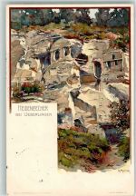 W7770 Überlingen , Bodensee Verlag Velten Nr. 63 oder 65 Heidelöcher Mutter, K. 1902 Lithographie / Künstlerkarte
