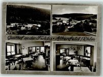 36129 W6412 Altenfeld , Rhön Foto AK Gasthaus an der Fulda