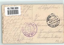 Skopje Uskub 1917 Gebrauchsspuren Feldpost WK I Nr. 256