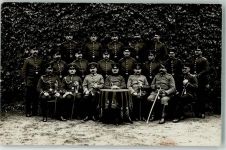 76437 W7550 Rastatt 1914 Foto AK Feldpost WK I Uniform S.B. E.L.I-R- 46 Ort lt. Stempel