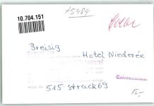 53498 W5484 Bad Breisig FOTO KEINE AK Hotel Niederée Ort handschriftlich