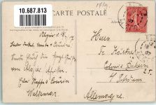 Alger Algier 1907 - Straßenbahn Boulevard de France Hafen