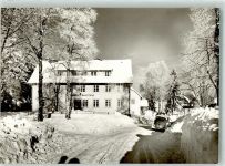 79874 W7821 Breitnau Winter Gasthaus Pension zum Löwen VW Käfer Foto Metz