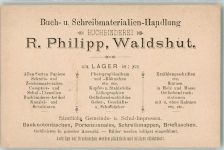 79761 W7890 Waldshut KEINE AK Handlung R. Phillipp Buchbinderei Geschäftskorrespondenz