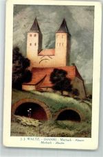 Murbach Abteikirche im Elsass P. J. Callais et Cie No. 178 Hansi (Waltz) Künstlerkarte