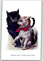 Verlag A. Noyer Serie 86 Nr. 460 sign. A. Wuyts Katze Künstlerkarte