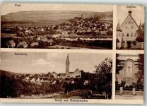 97980 W6990 Markelsheim 1929 - Rathaus Kriegerdenkmal