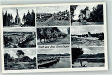 33098 W4790 Sennelager - Truppenübungsplatz Hermanns-Denkmal In der Senne Externsteine Neues Lager Diebesturm Stausee Hannes-See