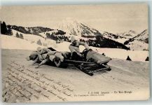 Leysin Bob-Sleigh Verlag J.J. 6293 AK Ort lt. Stempel Bob 1906