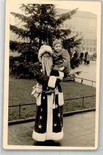 Foto keine AK Nikolaus 1955 Gebrauchsspuren