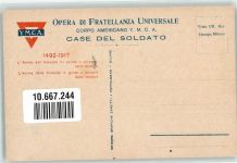Corpo Americano Y.M.C.A. Oper di Fratellanza Universale Jugendbewegung 1917