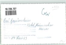 37581 W3353 Bad Gandersheim FOTO KEINE AK Hotel Römischer Kaiser Ort handschriftlich