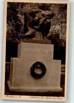 W6000 Frankfurt am Main Den Opfern des Krieges Jacobs Kunstanstalt Nr. 243 Kriegerdenkmal