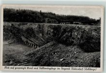 15345 O1274 Rüdersdorf b Berlin - Blick auf gesprengte Wand u. Stolleneingänge im Bergwerk Kalkberge