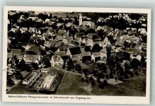 72285 W7293 Pfalzgrafenweiler 1942 Foto AK Fliegeraufnahme Strähle Schwimmbad