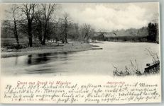 85567 W8018 Bruck , Oberbay 1901 Foto AK Adelskorrespondenz Amperpartie
