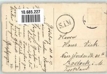 Göteborg 1917 Gebrauchsspuren Straßenbahn Södra Hamngatan Foto-AK