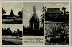 32756 W4930 Hiddesen - Hermannsdenkmal Windmühle Hirsch Gedichtvers