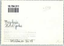 59872 W5778 Meschede FOTO KEINE AK Hotel Gerke Ort handschriftlich