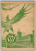W6530 Bingen am Rhein Werbung Scharlachberg Sekt Künstlerkarte