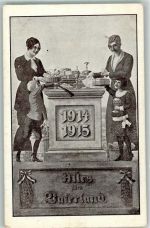 Alles fürs Vaterland Gold und Schmuck für Kriegsfinanzierung Patriotik WK I, Deutschland 1916