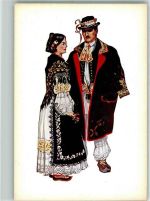 Nr. 23 von Vladimir Kirin Slawonien (Vinkovci) Trachten Kroatien Künstlerkarte