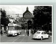 Antwerpen Anvers Privatfoto AK Hauptbahnhof Straßenbahn VW Käfer Ort lt. Recherche