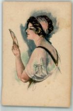 Verlag WS + SB 5561 Frau mit einem Handspiegel Barber, C.