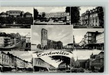 52249 W5180 Eschweiler , Rheinl - Oberschule Rosenallee Marienstraße Neustraße St. Peter u. Paul BIAG Zukunft Rathaus Grabenstraße Hospital