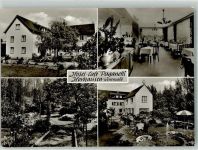 56593 W5453 Horhausen Westerwald Foto AK Hotel Cafe Paganetti