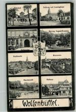 38300 W3340 Wolfenbüttel , Niedersachs 1918 - Bahnhof Rathaus Harztorwall
