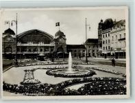 Basel Bâle Hauptbahnhof Foto 1936 AK Bahnhof